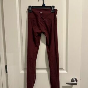 Lululemon Athletica Burgundy Leggings